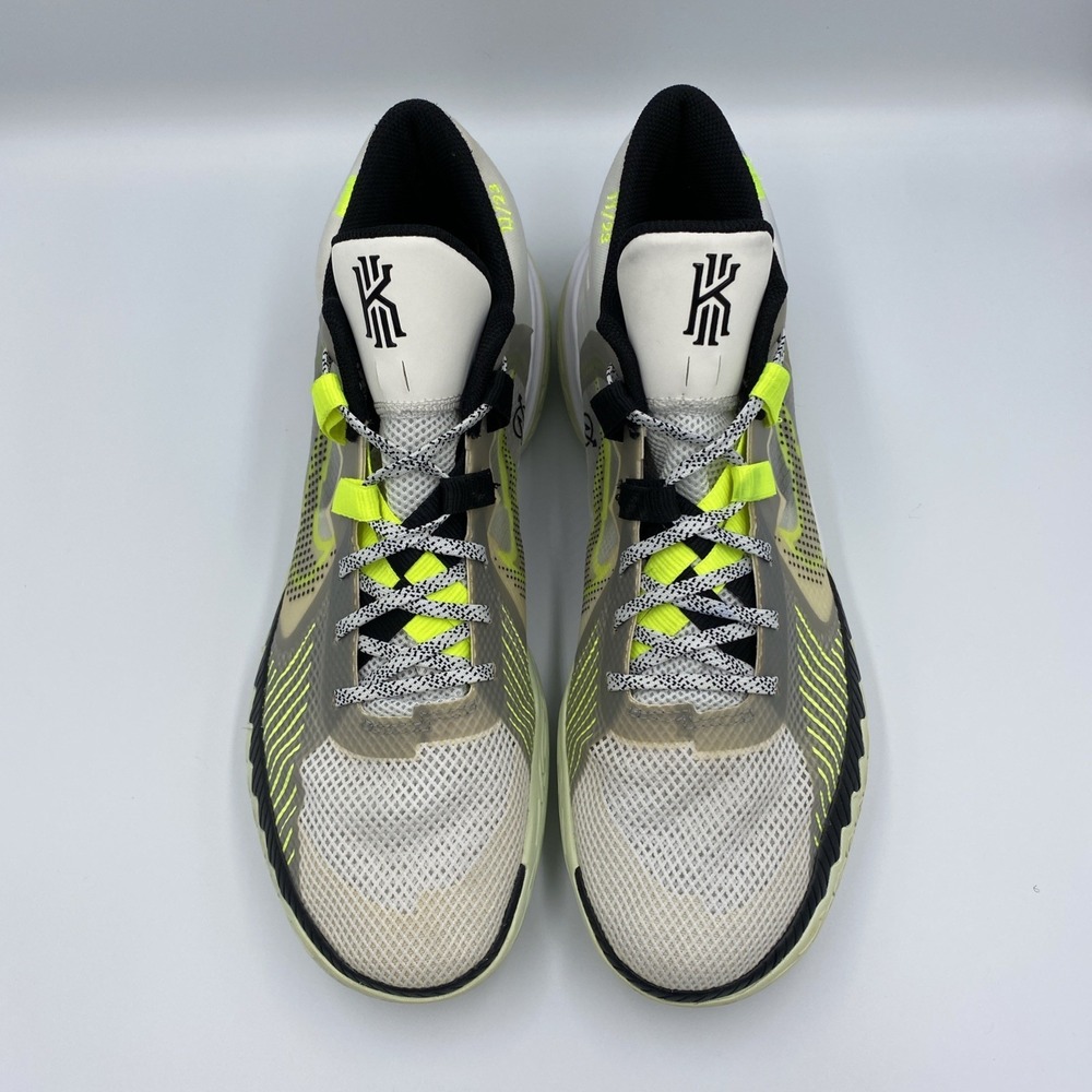 Nike Kyrie Flytrap V 5 White Green Volt Basketbal Shoes Men's Size 12 CZ4100-101 - Picture 4 of 8